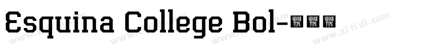 Esquina College Bol字体转换